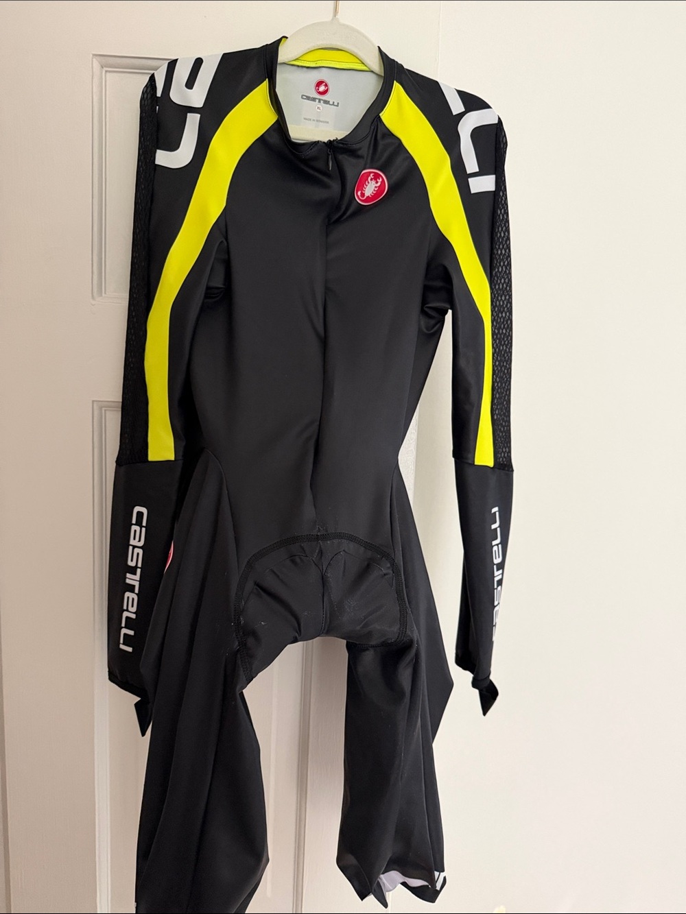 Castelli Men’s Black and Yellow Racing Cycling  Bike wear